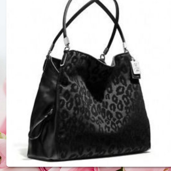 Coach Handbags - COACH MADISON PHOEBE CHENILLE OCELOT BAG 26283